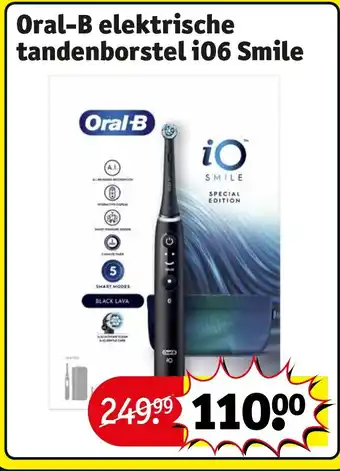 Kruidvat Oral-B elektrische tandenborstel i06 Smile aanbieding