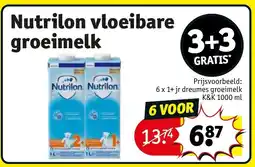 Kruidvat Nutrilon vloeibare groeimelk aanbieding