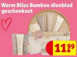Kruidvat Warm Bliss Bamboo dienblad geschenkset aanbieding