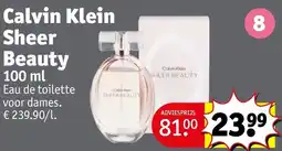 Kruidvat Calvin Klein Sheer Beauty aanbieding