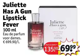 Kruidvat Juliette Has A Gun Lipstick Fever aanbieding