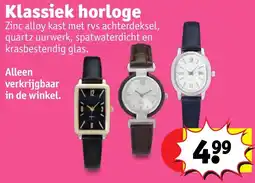 Kruidvat Klassiek horloge aanbieding