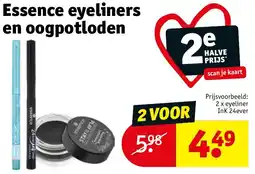 Kruidvat Essence eyeliners en oogpotloden aanbieding
