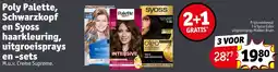 Kruidvat Poly Palette, Schwarzkopf en Syoss haarkleuring, uitgroeisprays en sets aanbieding