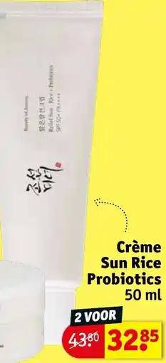Kruidvat Crème Sun Rice Probiotics aanbieding