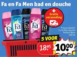 Kruidvat Fa en Fa Men bad en douche aanbieding