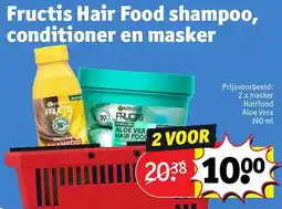 Kruidvat Fructis Hair Food shampoo, conditioner en masker aanbieding