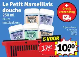 Kruidvat Le Petit Marseillais douche aanbieding