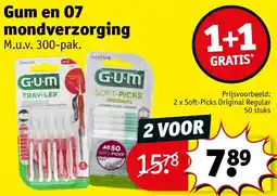 Kruidvat Gum en 07 mondverzorging aanbieding
