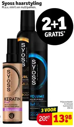 Kruidvat Syoss haarstyling aanbieding