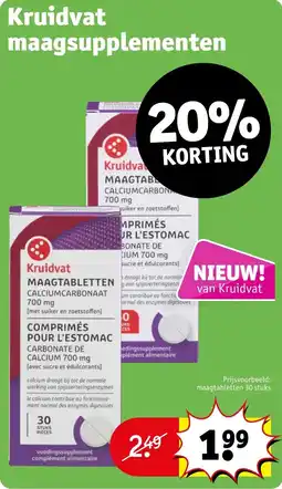 Kruidvat Kruidvat maagsupplementen aanbieding