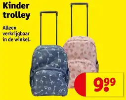 Kruidvat Kinder trolley aanbieding