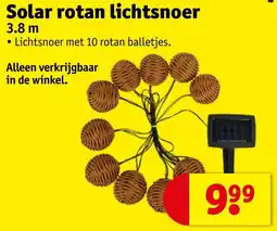 Kruidvat Solar rotan lichtsnoer aanbieding