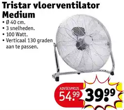 Kruidvat Tristar vloerventilator Medium aanbieding