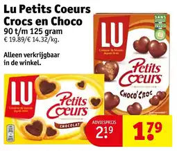 Kruidvat Lu Petits Coeurs Crocs en Choco aanbieding