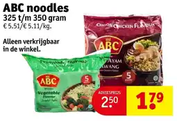 Kruidvat ABC noodles aanbieding
