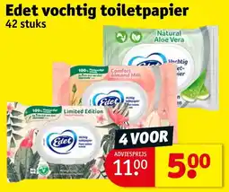 Kruidvat Edet vochtig toiletpapier aanbieding