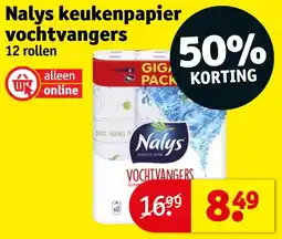 Kruidvat Nalys keukenpapier vochtvangers aanbieding