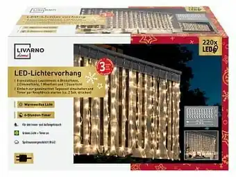 Lidl Livarno Home Ledlichtgordijn (warm wit, eurostekker) aanbieding