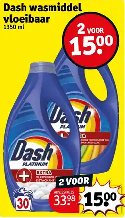 Kruidvat Dash wasmiddel vloeibaar aanbieding
