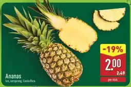 ALDI Ananas aanbieding