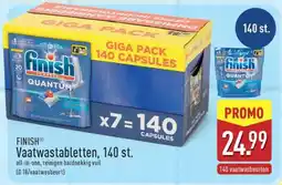 ALDI FINISH Vaatwastabletten, 140 st aanbieding