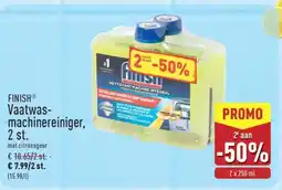 ALDI FINISH Vaatwasmachinereiniger, 2 st aanbieding