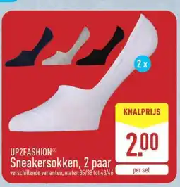 ALDI UP2FASHION Sneakersokken, 2 paar aanbieding