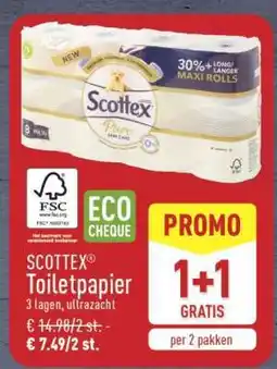ALDI SCOTTEX Toiletpapier aanbieding