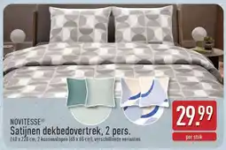 ALDI NOVITESSE Satijnen dekbedovertrek, 2 pers aanbieding