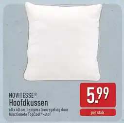 ALDI NOVITESSE Hoofdkussen aanbieding