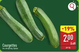ALDI Courgettes aanbieding