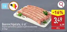 ALDI Boerenchipolata aanbieding