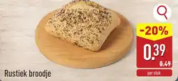 ALDI Rustiek broodje aanbieding