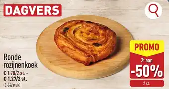 ALDI Ronde rozijnenkoek aanbieding