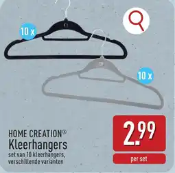 ALDI Home creation kleerhangers aanbieding