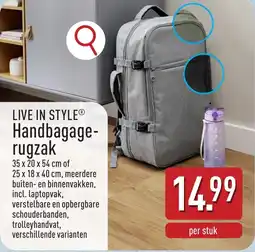 ALDI Live in style handbagagerugzak aanbieding