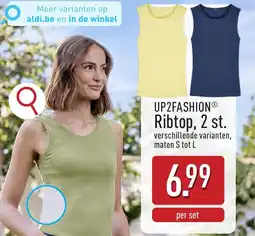 ALDI UP2Fashion Ribtop aanbieding