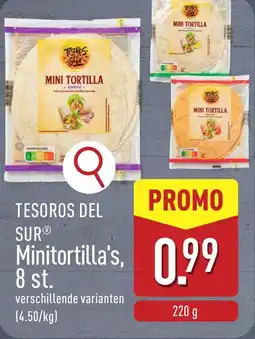 ALDI Tesoros del sur Minitortilla's aanbieding