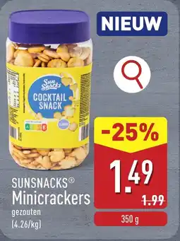 ALDI Sunsnacks minicrackers aanbieding