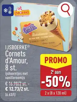 ALDI Ijsboerke Cornets d'Amour aanbieding