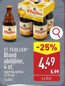 ALDI St. feuillien blond abdijbier aanbieding