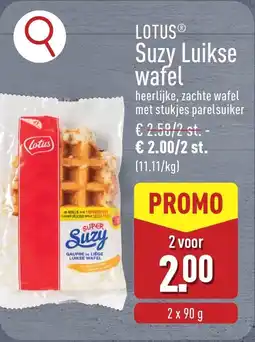 ALDI Lotus Suzy Luikse wafel aanbieding