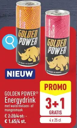 ALDI Golden power energydrink aanbieding