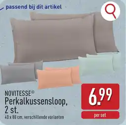 ALDI Novitesse Perkalkussensloop aanbieding