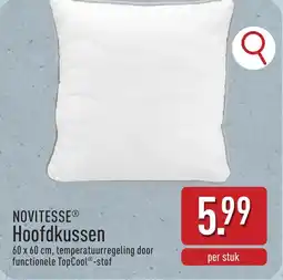 ALDI Novitesse Hoofdkussen aanbieding