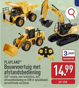 ALDI Playland Bouwvoertuig met afstandsbediening aanbieding