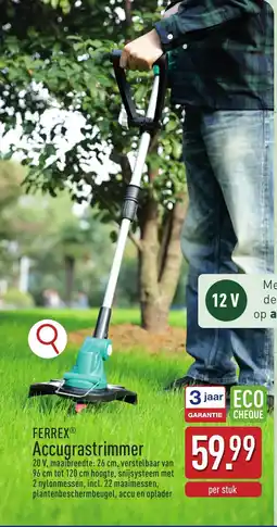 ALDI Ferrex Accugrastrimmer aanbieding