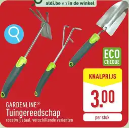 ALDI Gardenline Tuingereedschap aanbieding