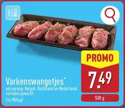 ALDI Varkenswangetjes aanbieding